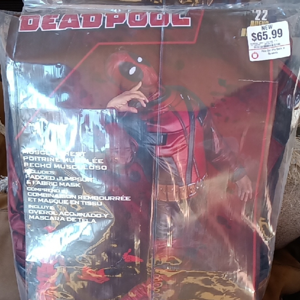 Men's Superhero Costume - Red and Black